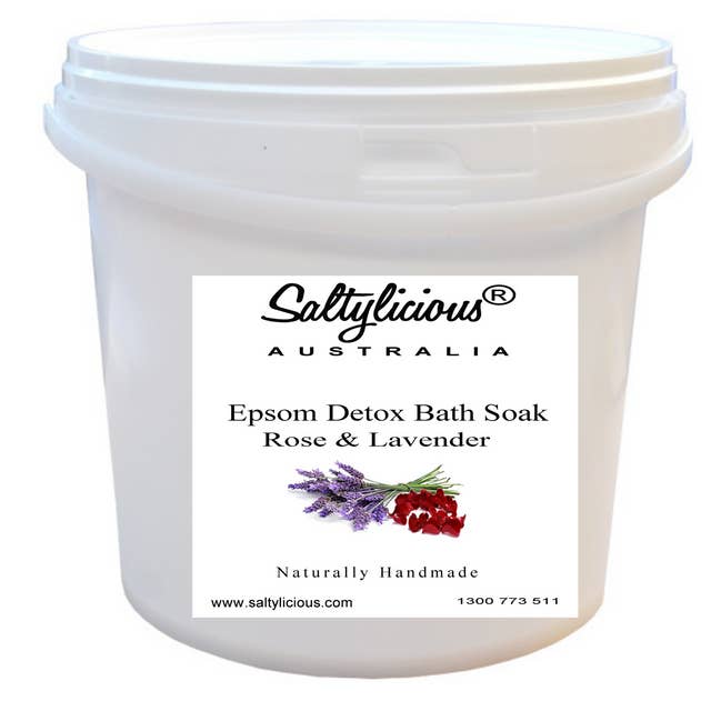 Naturally Pure Aromas – Sais de banho por atacado – Banho e Escalda-pés com Sal de Epsom, Rosa e Lavanda - Venda em Atacado