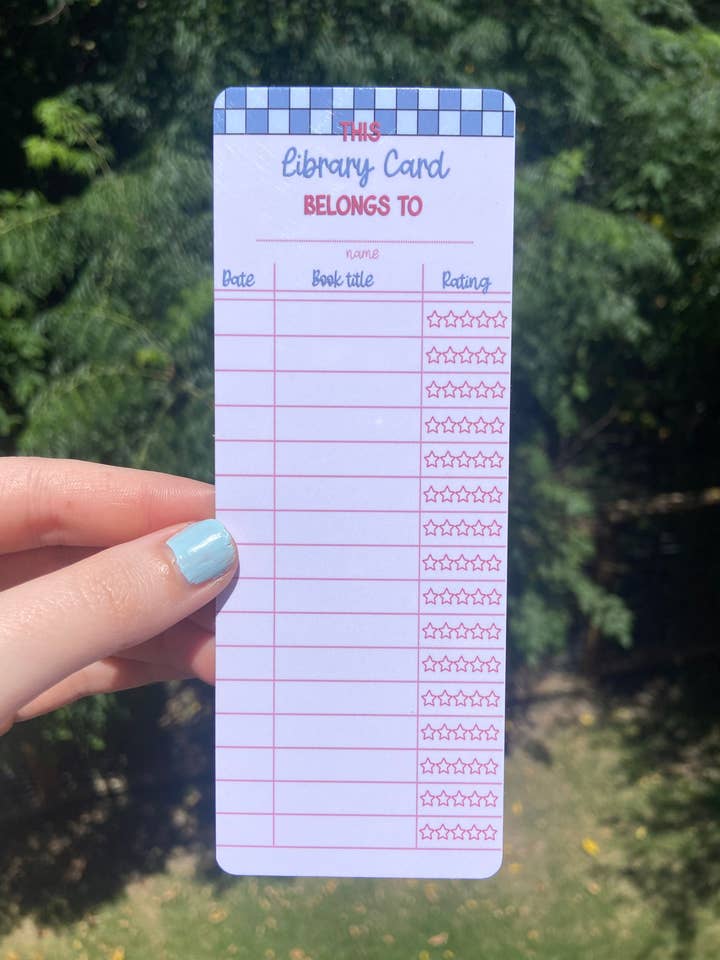 Library Card - Bookmark for wholesale by Simply Artsy