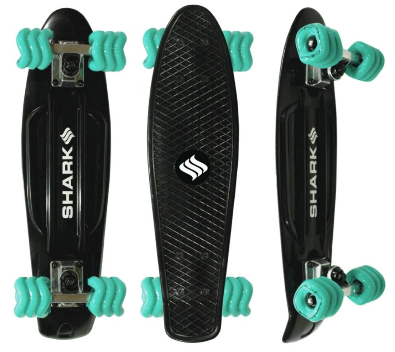 Shark Wheel - Wholesale Sporting Accessories - Black Polyboard Skateboards (2 Per Box)