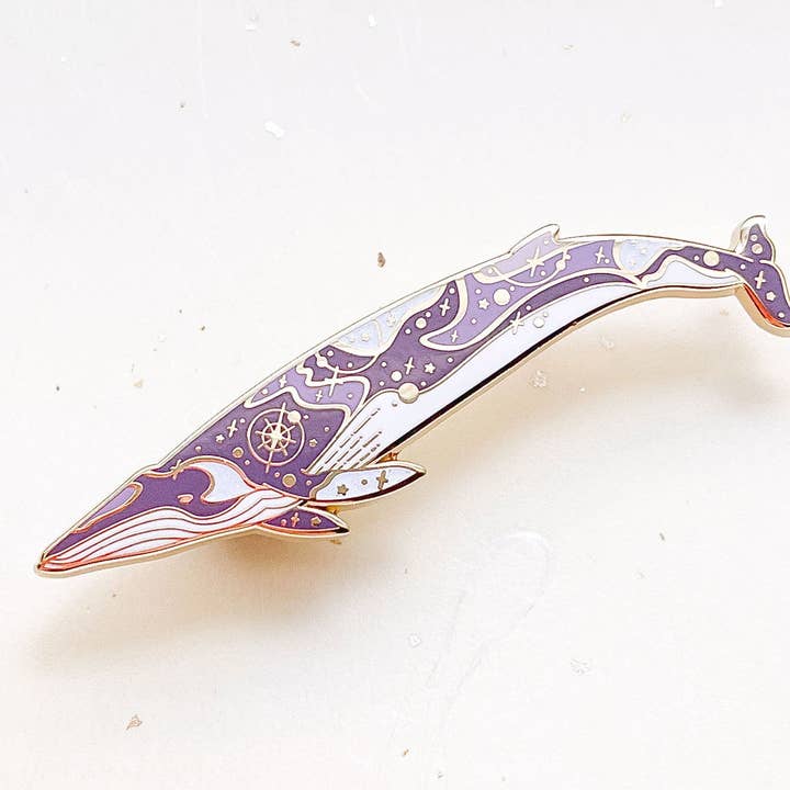 Alum and Ink - Wholesale Lapel Pin/Button - Omura's Whale (Halos Among the Stars) Enamel Pin8