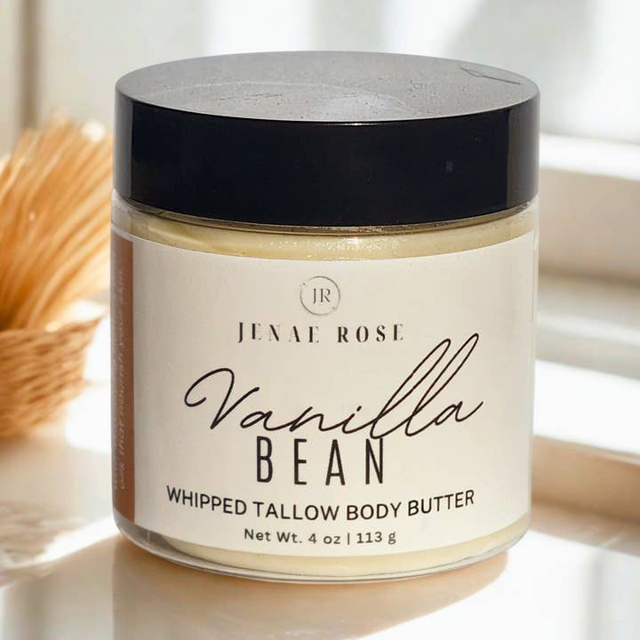 Vanilla Bean Whipped Tallow Butter for wholesale by Jenae Rose