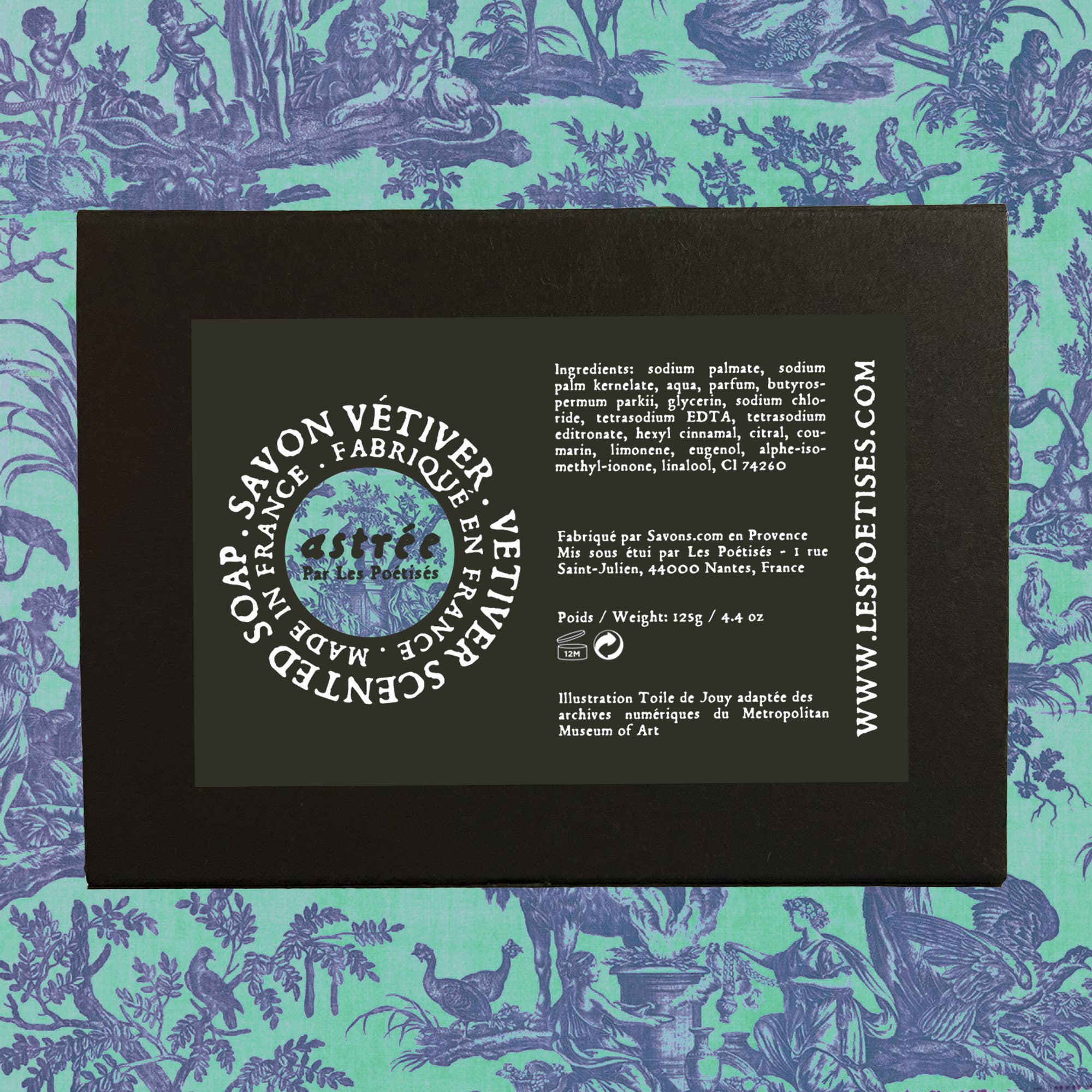 LES POÉTISÉS - Vendita all'ingrosso Saponette - Sapone Toile de Jouy profumato al Vetiver4