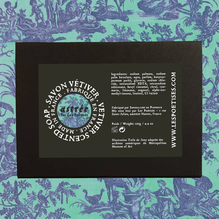 LES POÉTISÉS - Vendita all'ingrosso Saponette - Sapone Toile de Jouy profumato al Vetiver4