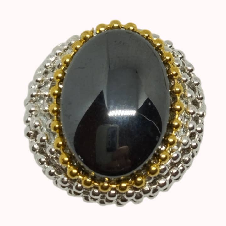 Clap Aimant Hématite Argent pour la vente par CLAUDIA DE ROSA JEWELRY