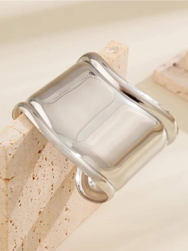 AnnaKey - Vendita all'ingrosso Bracciale a polsino - Bracciale in acciaio argento - Cleopatra0