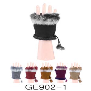 Texture Fingerless Gloves