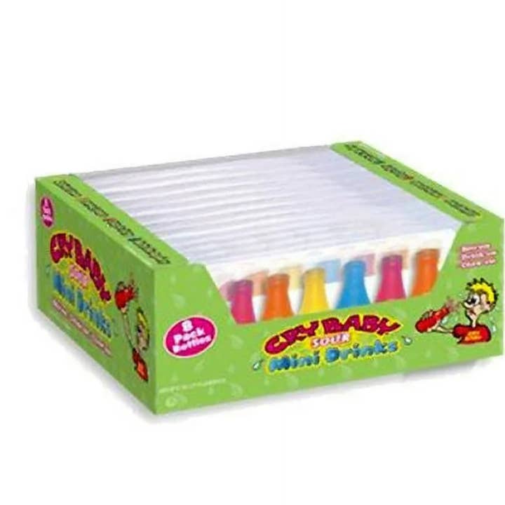 Majestic Wholesale - Wholesale Gummy - Cry Baby Wax Bottles Sour Candy (8pc, 12ct)