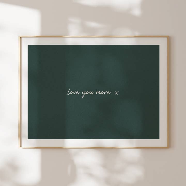 Te quiero más | Impresión artística para venta al por mayor de Wisdom and Wonder Designs