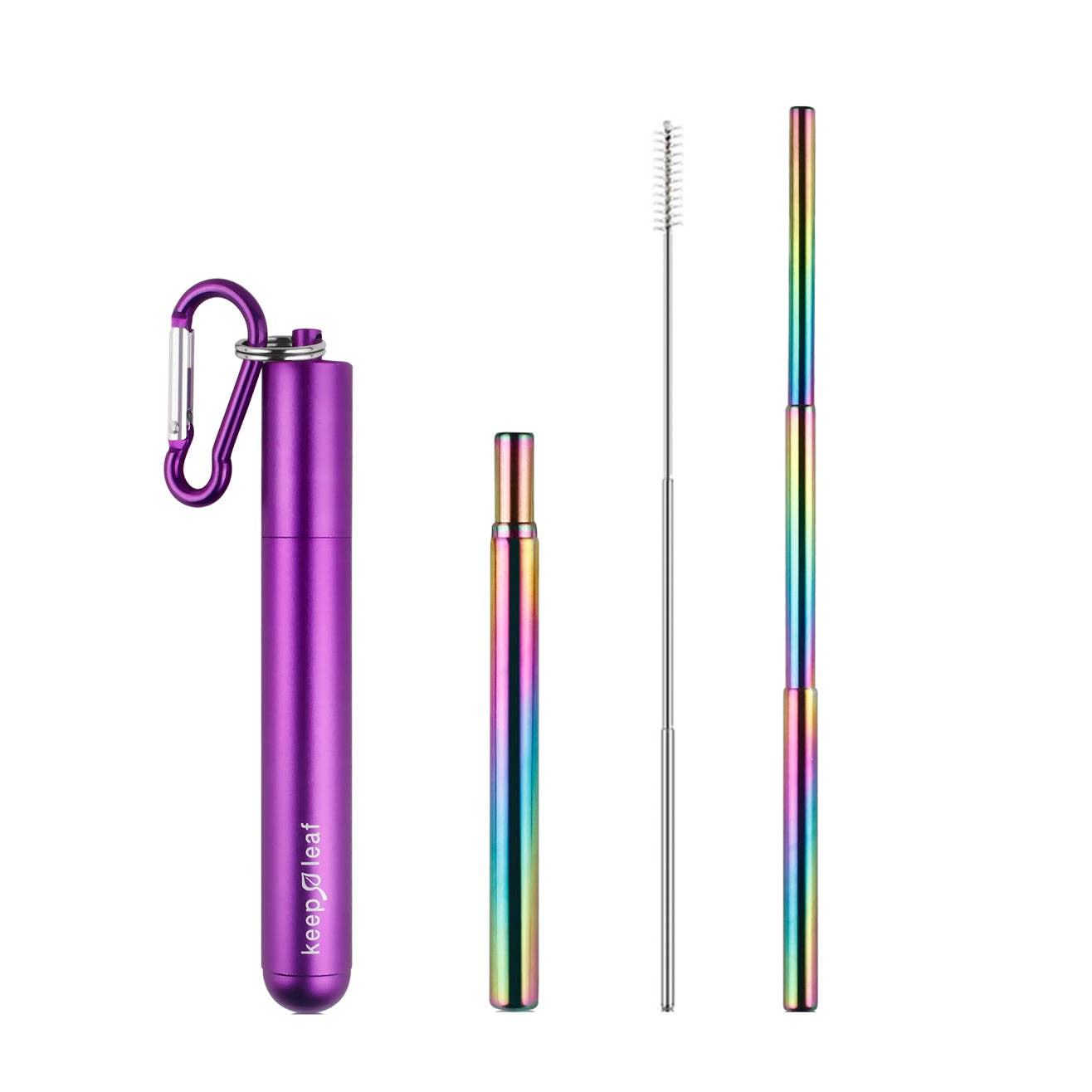 Keep Leaf – wholesale Drinking straw – Stainless Steel Straw with Carry Case (Adjustable)1