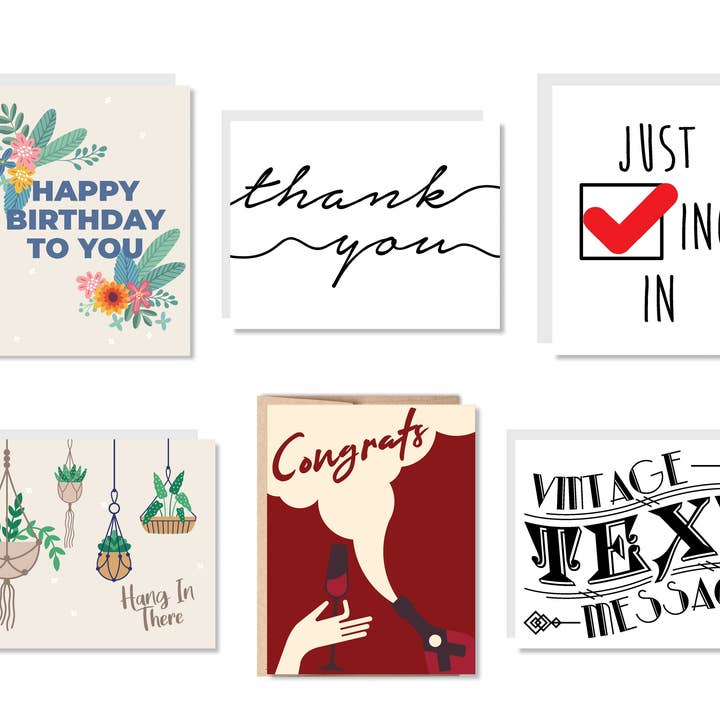 Lot de cartes de vœux professionnelles ou individuelles - Set #14 pour la vente par Oh, Hello Paper & Gifts