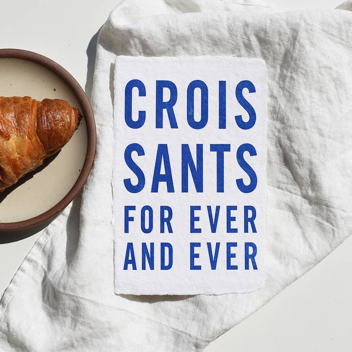 Brown Parcel Press - Wholesale Art Print - Croissants Forever Art Print