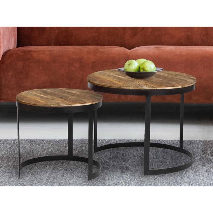 Voglrieder - Wholesale Coffee Table - Coffee table set of 2 side tables living room table round Aust21