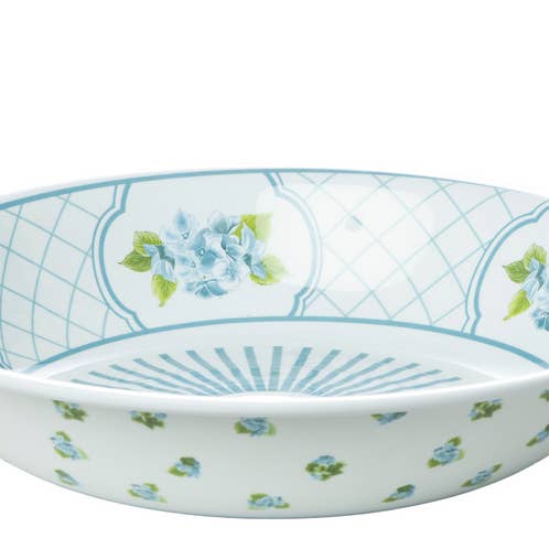 The Enchanted Home - Wholesale Dinnerware Set - Blue Hydrangea Melamine Dinnerware Collection