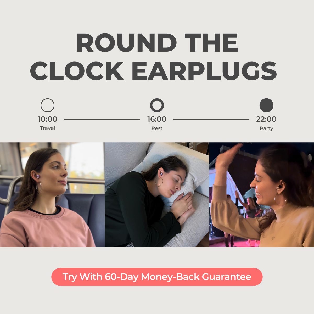 FlyHugz® – Conjunto de viagem por atacado – FlyHugz® Tampões de Ouvido para Viagem Redutores de Ruído 2.04