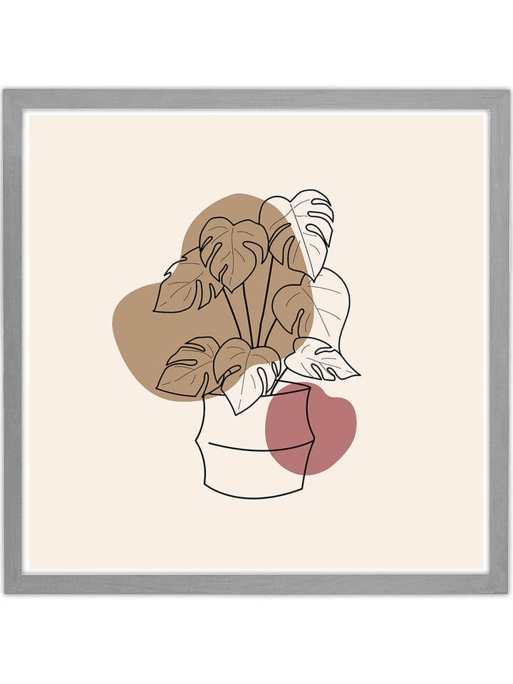 Plakatramme 70 x 70 cm trædekor sølv for engroshandel hos Close Up GmbH