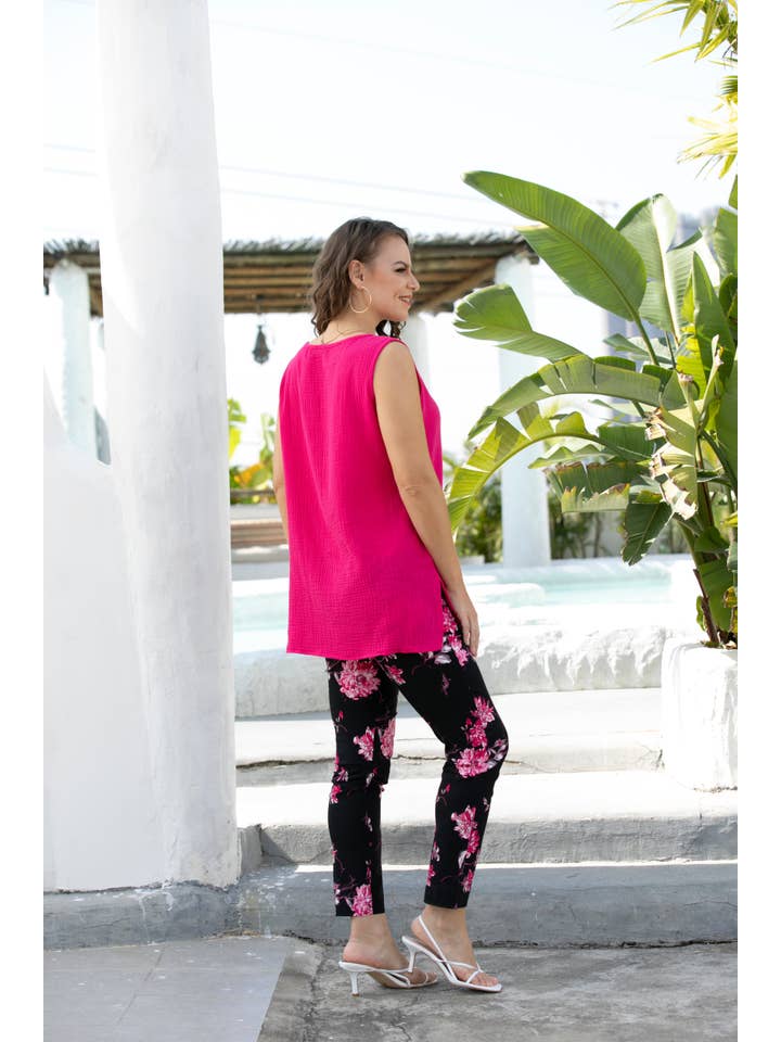 Orange Fashion Village - Wholesale Tunic - Women's - Exclusive Cotton Gauze- Trendy Tank