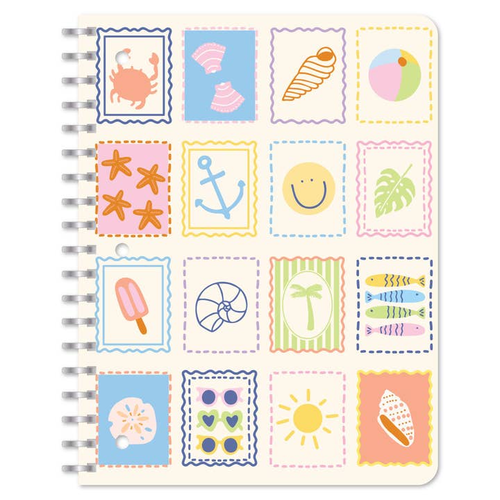 Beach Days Coastal-Inspired Spiral Notebook for wholesale by Callie Danielle