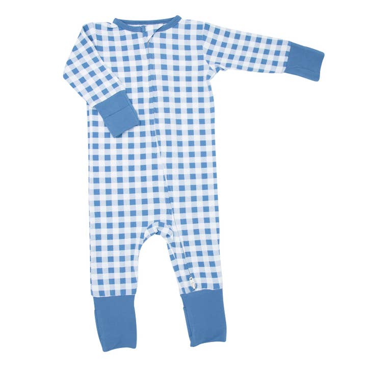 Convertible Romper - Blue Gingham for wholesale on Faire