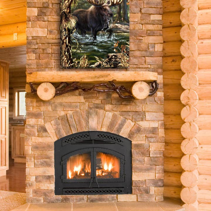 Arte de pared LED totalmente iluminado, 18 x 24 pulgadas, diseño de Moose Crossing para venta al por mayor de Glow Decor