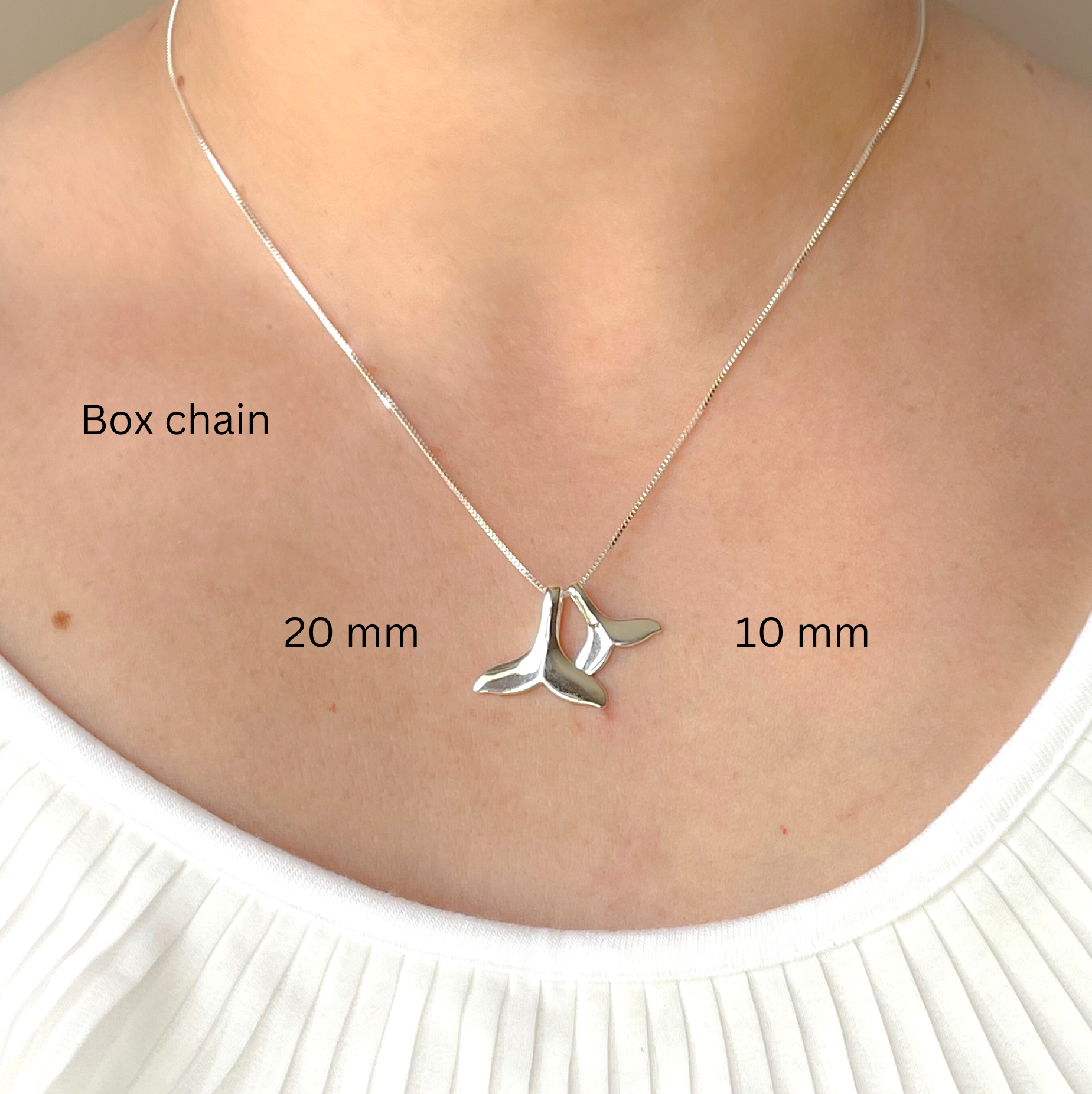 Blueyejewelry - Vente Colliers à pendentif - Collier en forme de queue de baleine - Pendentif sirène en argent sterling 925 0