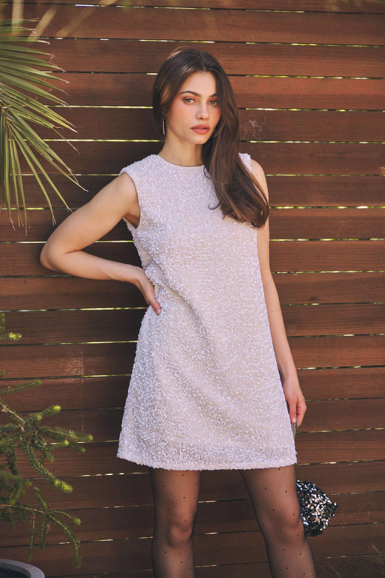 idem ditto - Vente Robe – femme - ROBE EN VELOURS À PAILLETTES MAGIQUES DE FÊTE AVEC RUBAN CONTRASTÉ AU DOS16