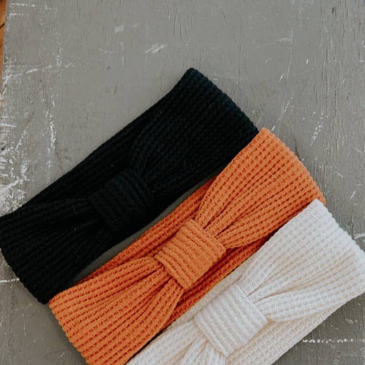 Le Enfant Baby Turban Sweatband - Cream Le Enfant Baby Turban Sweatband - Cream