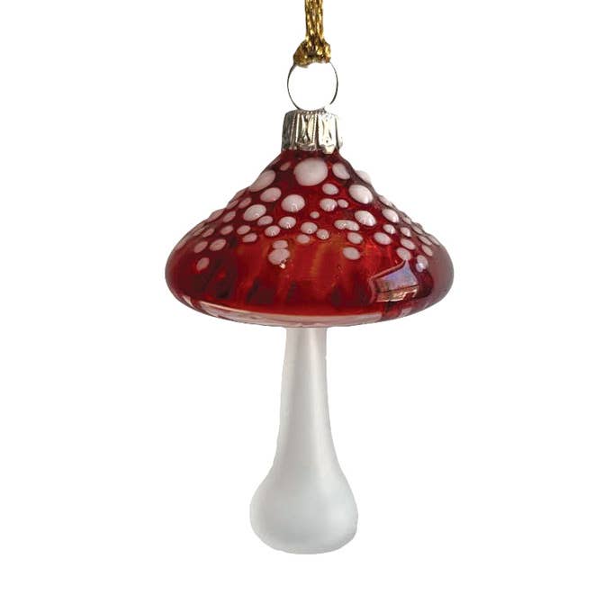 Mushroom Ornament for wholesale by Sage Studios