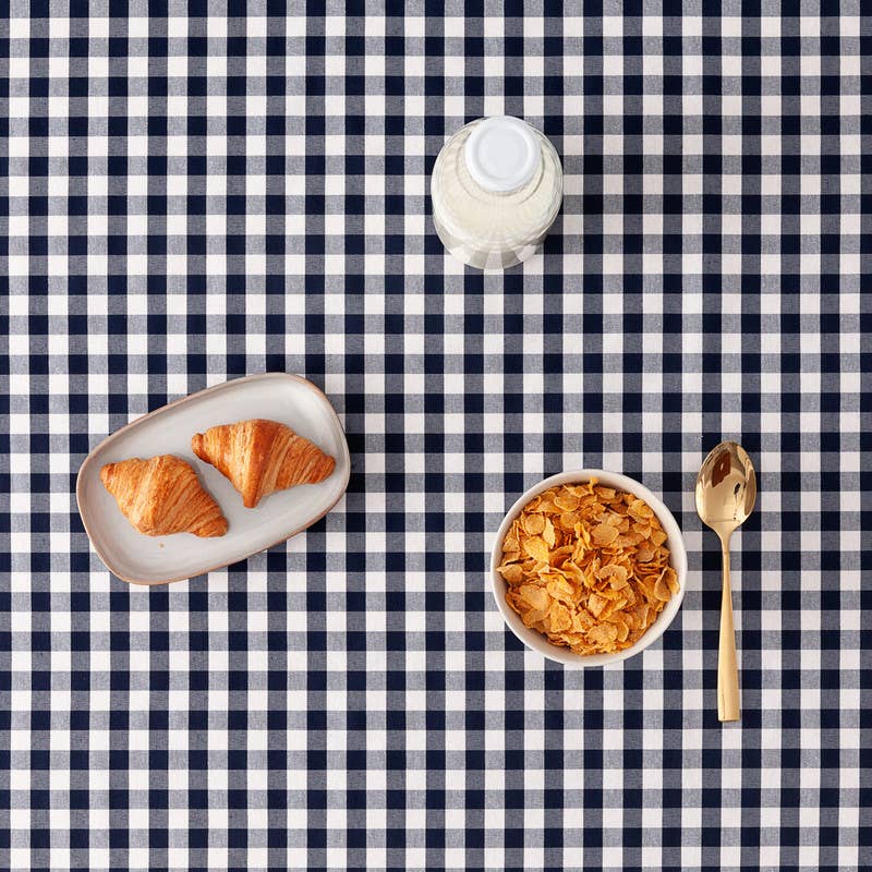 GAMUSI – wholesale Duk – Fläckbeständigt vaxdukstyg med vichy-rutigt bomullsmönster7