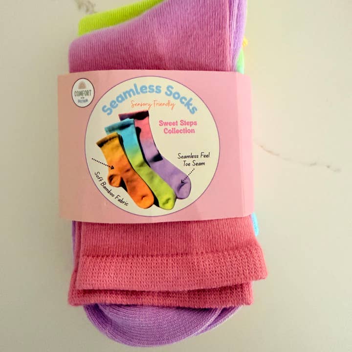 Kids Sweet Step™ Sensory Socks - 3 pack for wholesale on Faire1
