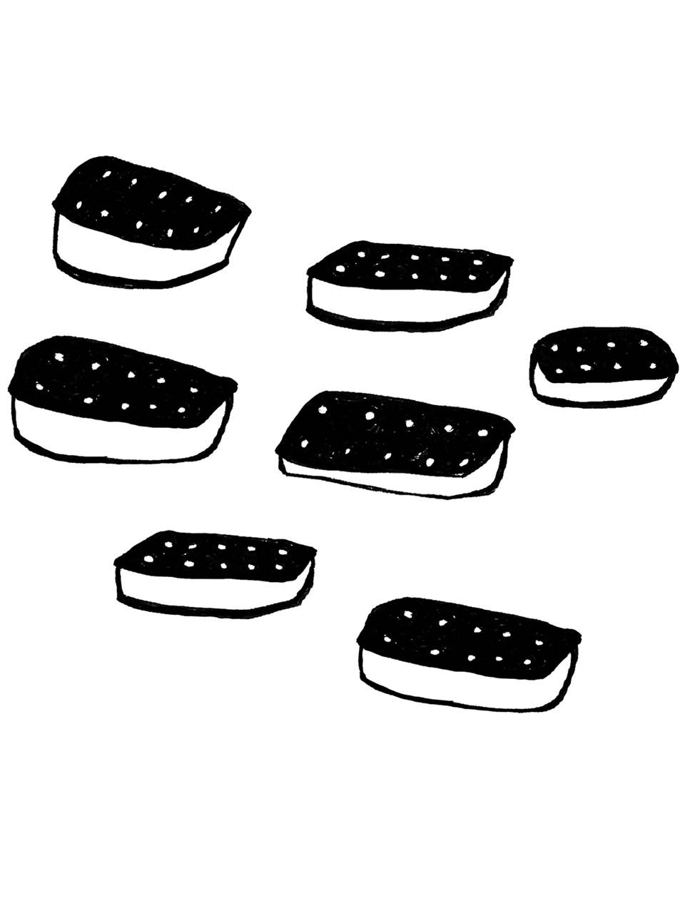 Gaspar Gou - Wholesale Screen Printed T-Shirt - Men's - Ice Cream Sandwiches Charlie Tee6