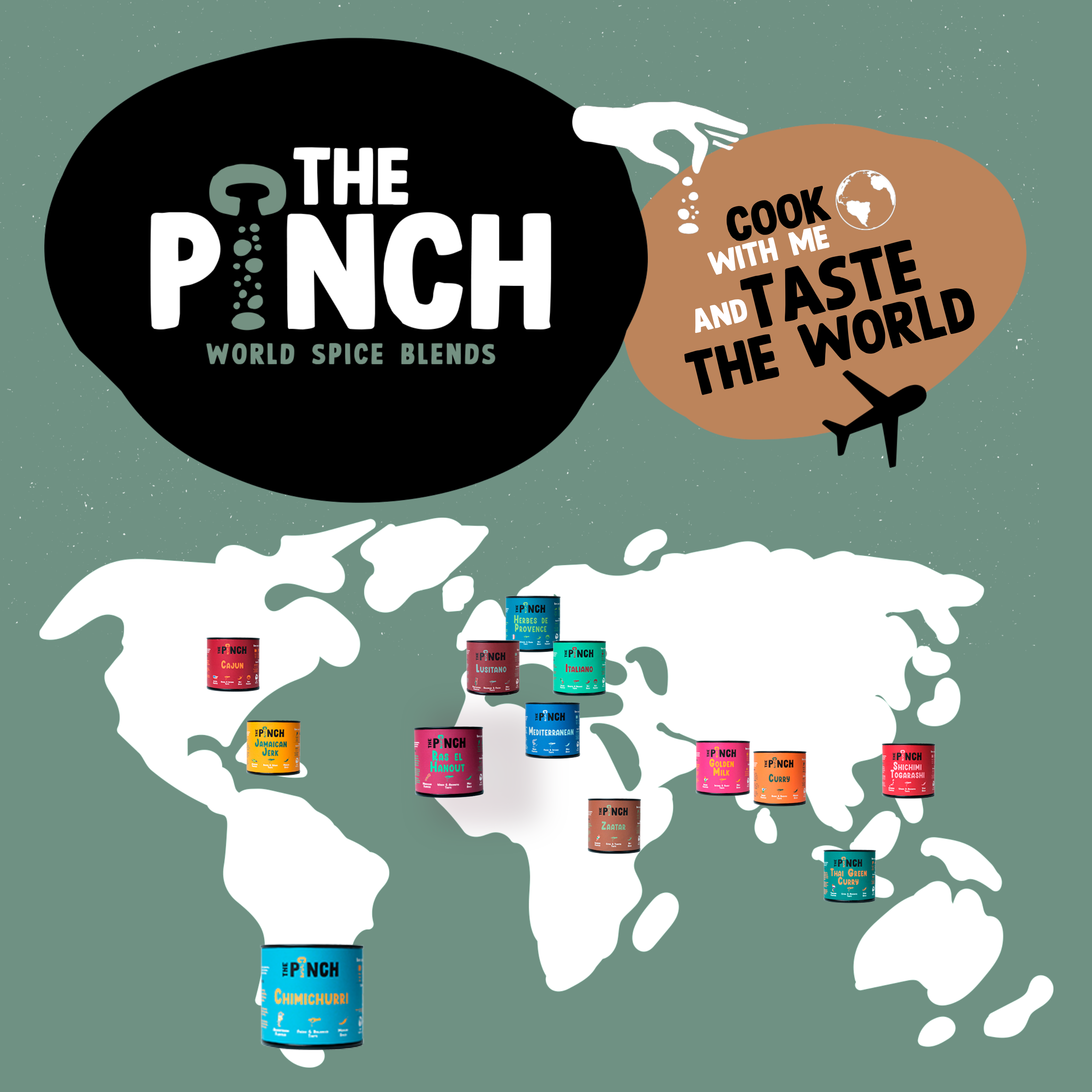 The Pinch - World Spice Blends - Wholesale Dried Spice Mix - Chimichurri - 45g8