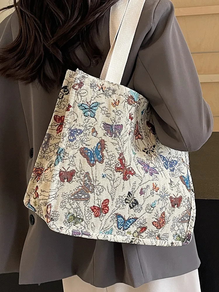 Serenity Collective - Wholesale Tote Bag - Women's - Butterfly Canvas Tote Bag3