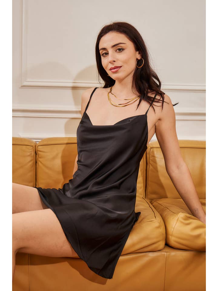 SUNTEX - Wholesale Chemise - Women's - Long satin tank nightgown / Youth8