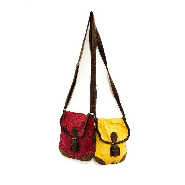 Cotton Buckle Flap Shoulder Bag for wholesale by Shop Therapy