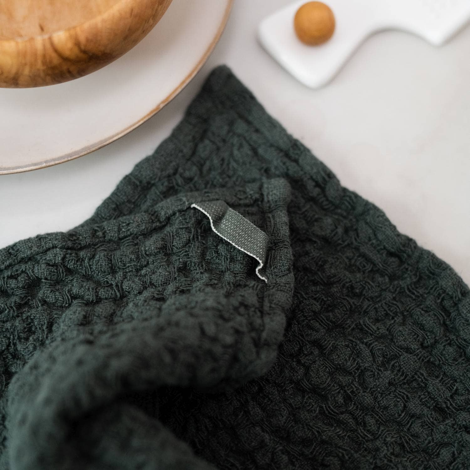 Linen Tales (We cover U.S. import duties) - Venta al por mayor Paño de cocina - Juego de 2 paños de lino verde bosque2