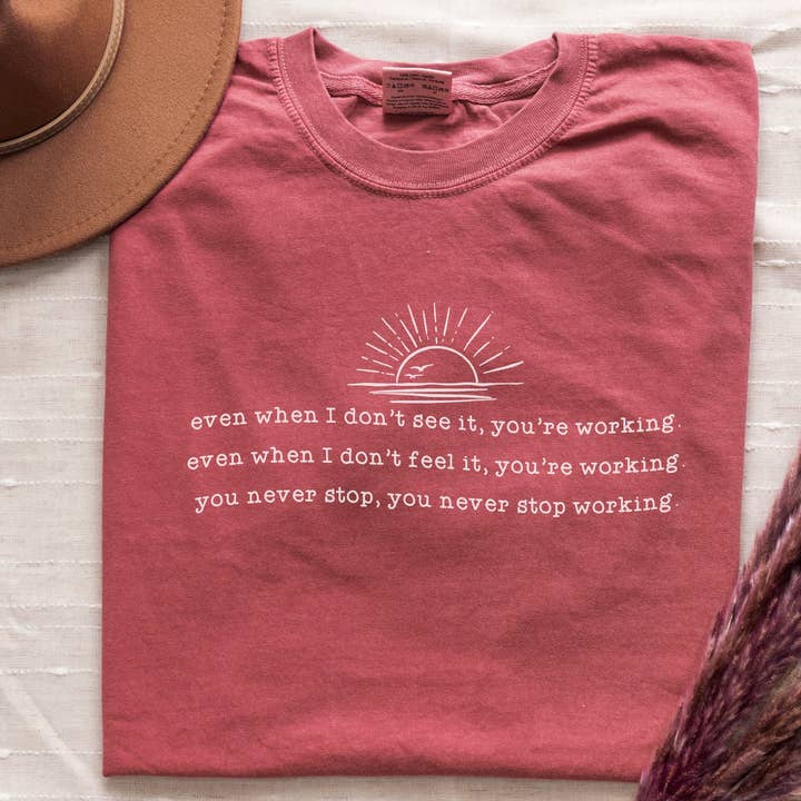 You Never Stop Working | Screen Print Transfer | - SINGLE COLOR for wholesale by PLK Transfers