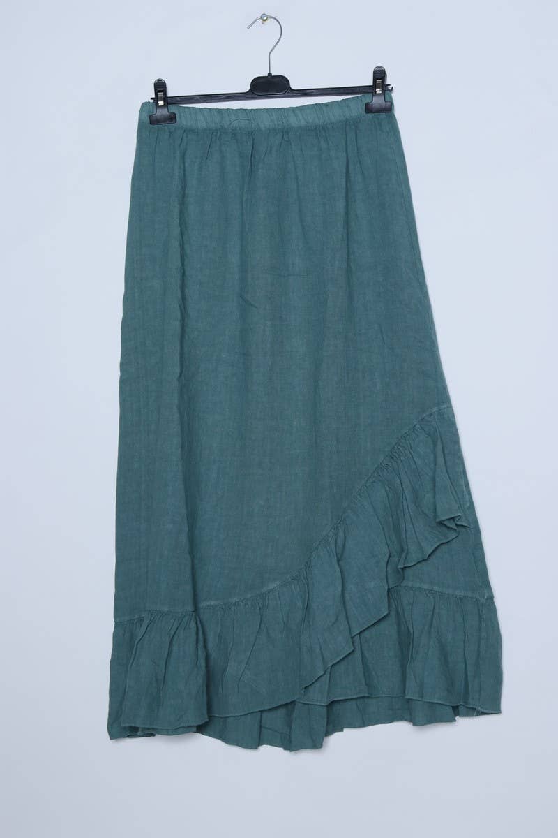 LÉA & LUC - Wholesale Skirt - Women's - 100% Linen Skirt REF. 800217