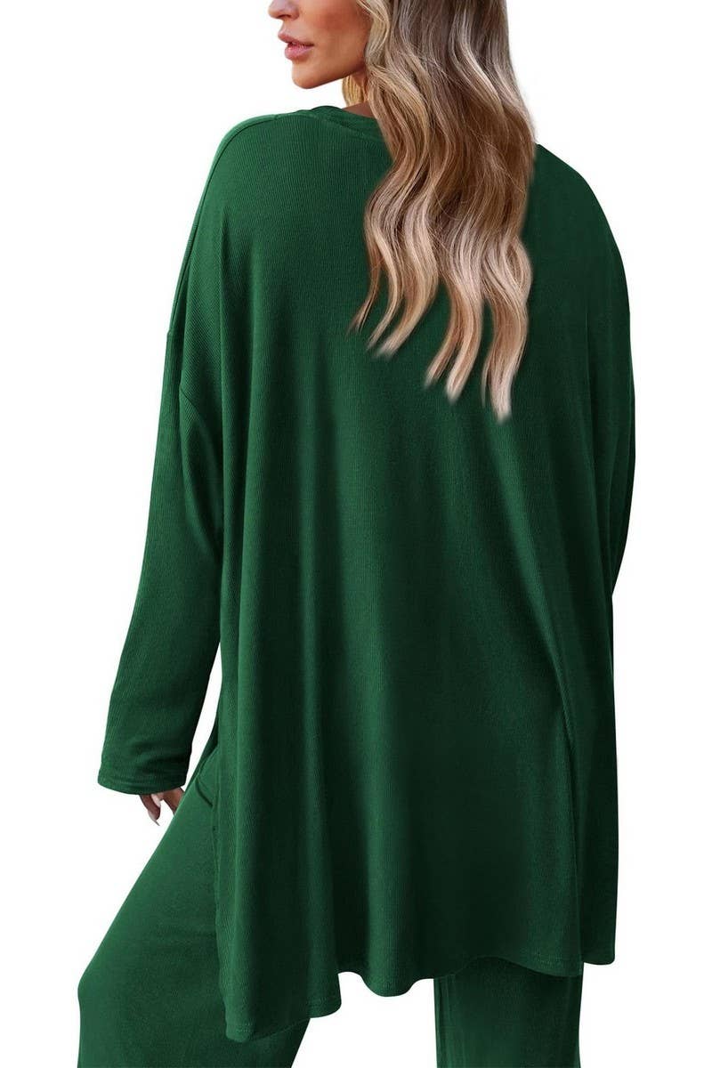 NINEXIS - Wholesale Top & Pant Set (NOT Loungewear) - Women's - CWSTB00483_2025 KNIT LOUNGE SET WOMEN 2 PIECE CASUAL OUTFITS11