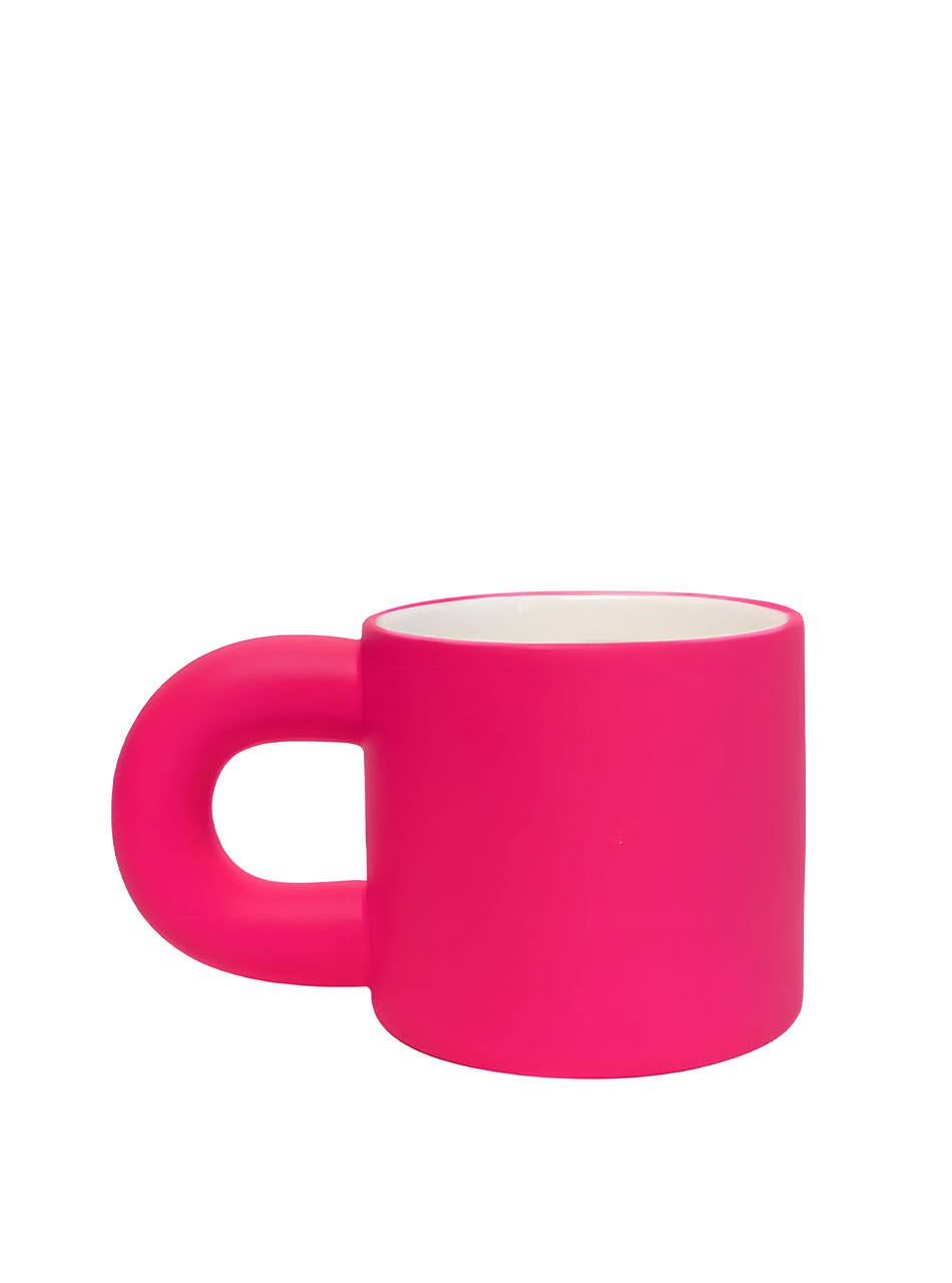 TUTU Home - Tableware & Decor – wholesale Coffee mug – Hot Pink Ceramic Mug "Rose"