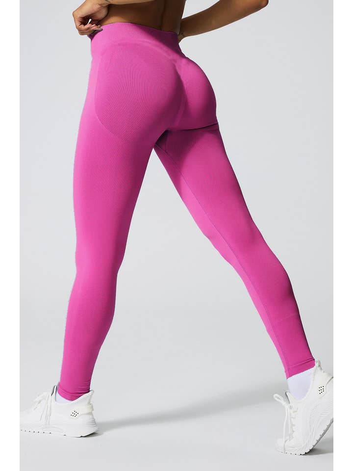 Color 5 - Vente Short de sport – femme - Legging de yoga en activewear sans couture avec design froncé à l'arrière3