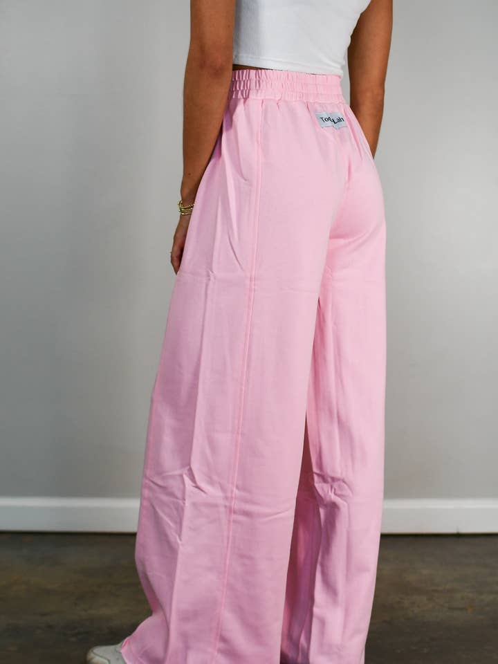TooLooLah - Wholesale Lounge Sweatpants/Joggers - Women's - Sunset Studio Joggers - Pink6