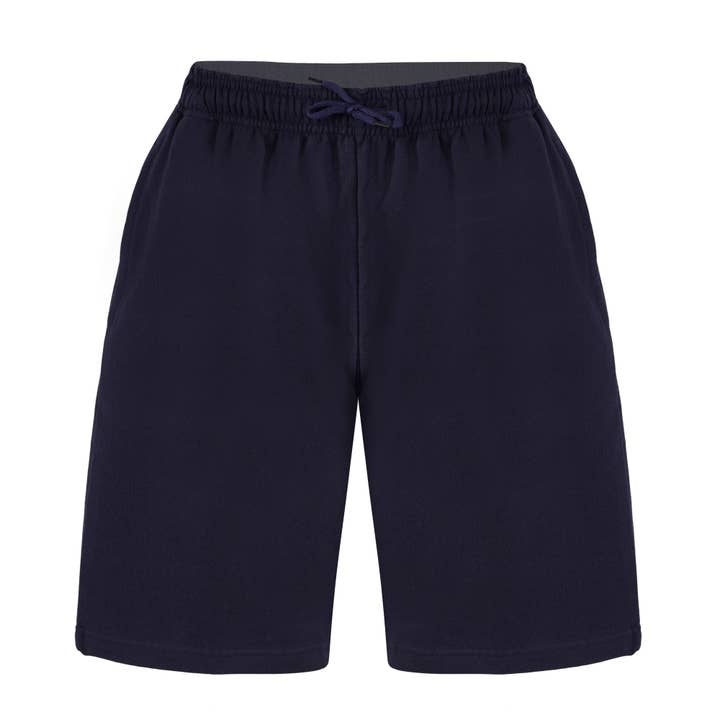 Fleece-Navy-Unisex-Shorts für den Großhandel von WASTEWEAR