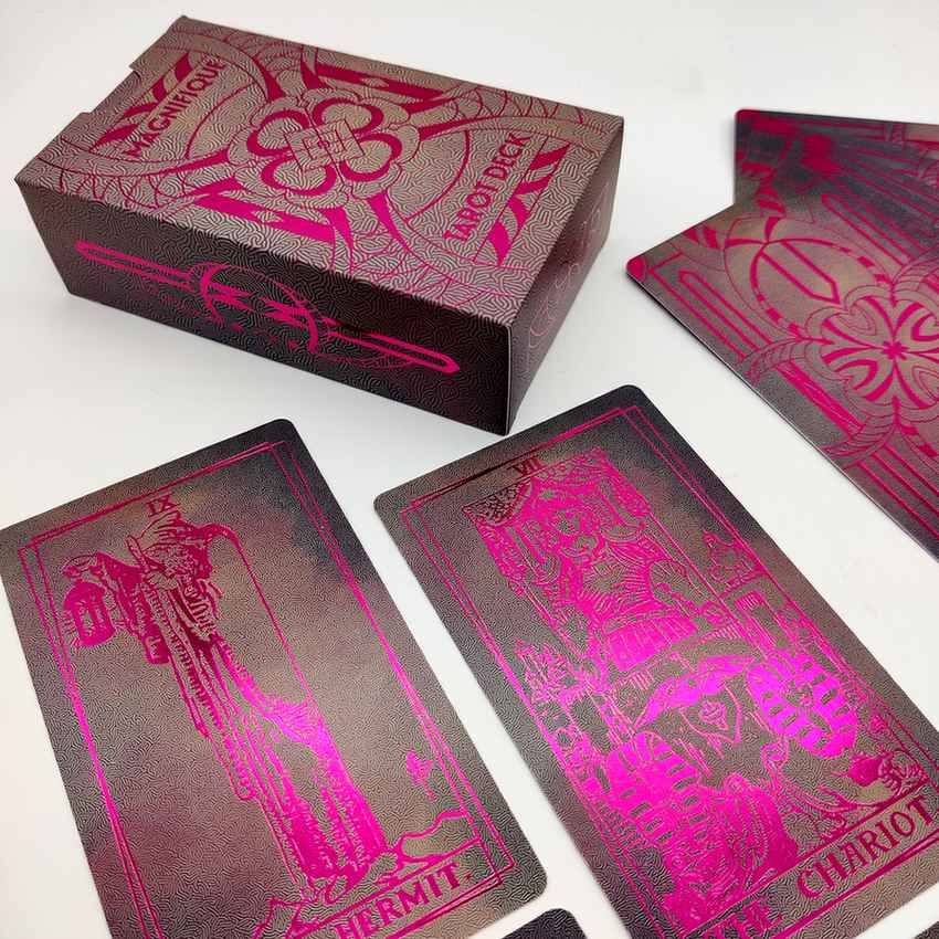 LA MUCI DESIGN - Wholesale Tarot Cards - Magnifique Tarot Deck – Pink Foil Luxe Tarot Card Set7