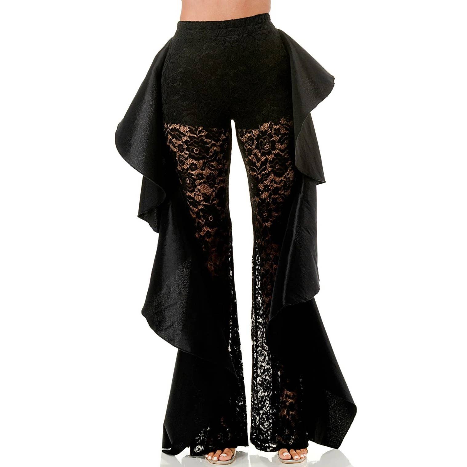 Esmeray Clothing - Wholesale Broek - Dames - Kleding in grote maten met veters afgewerkt broekje0