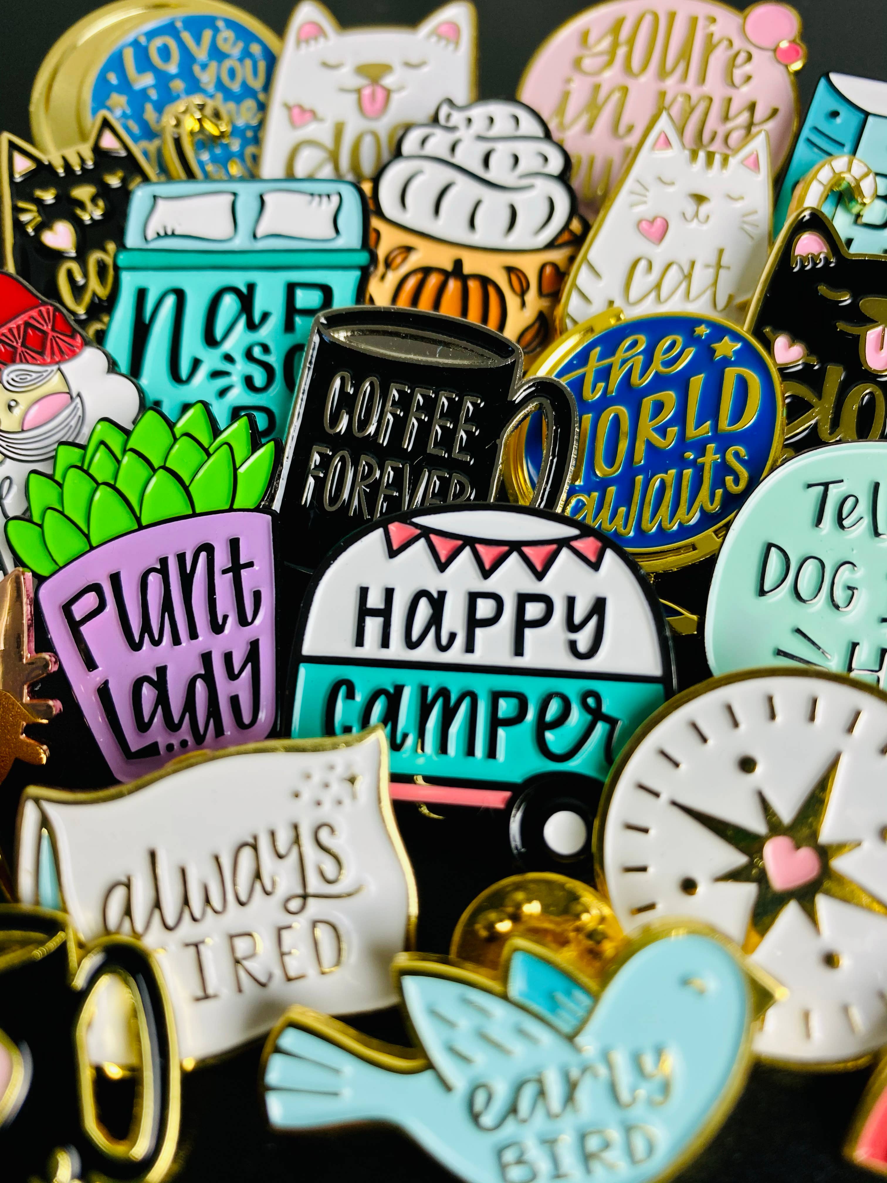 Hennel Paper Co. - Wholesale Lapel Pin/Button - Enamel Pin - Bookworm2