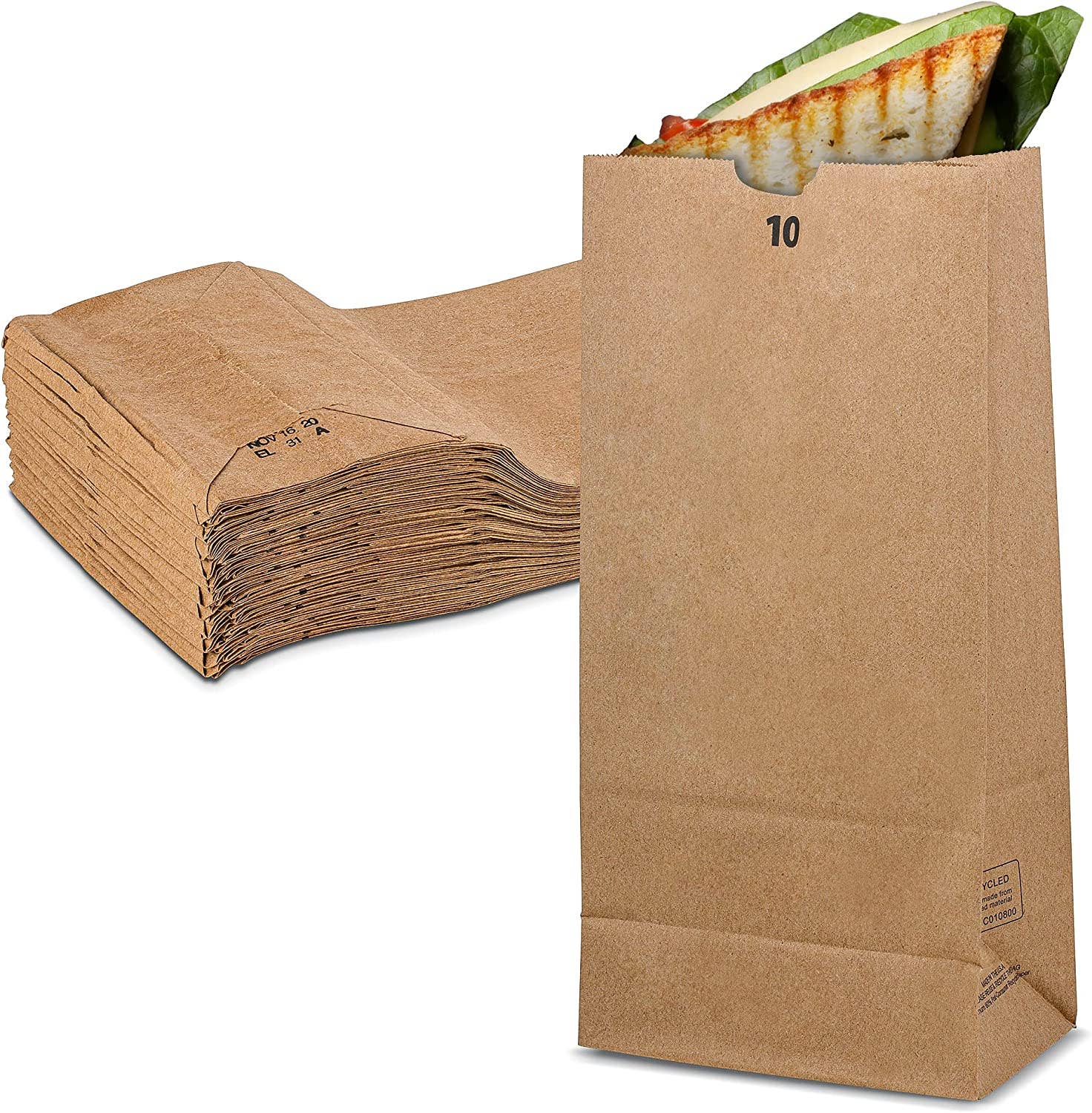 Brown MT Products Paper Bags 10 lbs - Grocery Bags for wholesale on Faire
