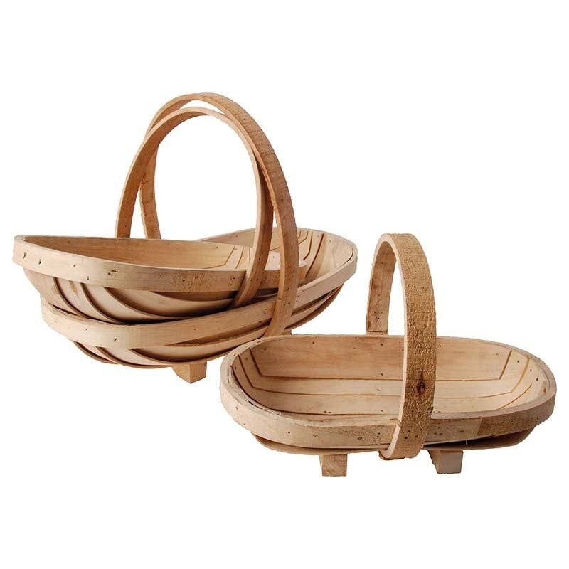 NACH - Wholesale Basket - Wooden Garden Trug Set of 30