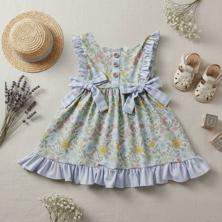 Ruffle Dress for wholesale by Bow Beau Poppy