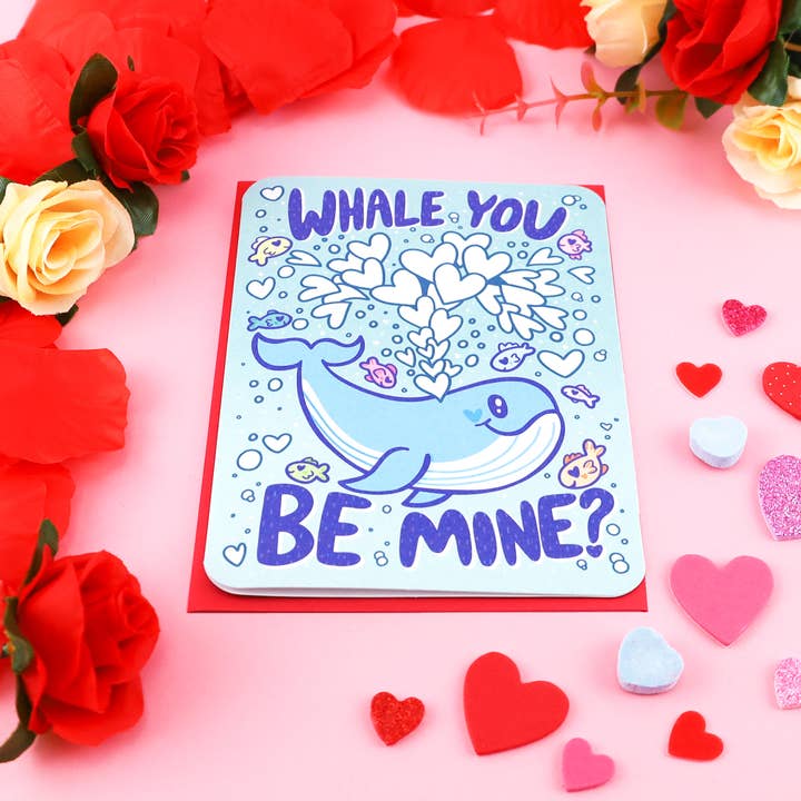 Turtle's Soup – wholesale Valentine's Day card – Whale You Be Mine Funny Valentine's Day and Love Card1