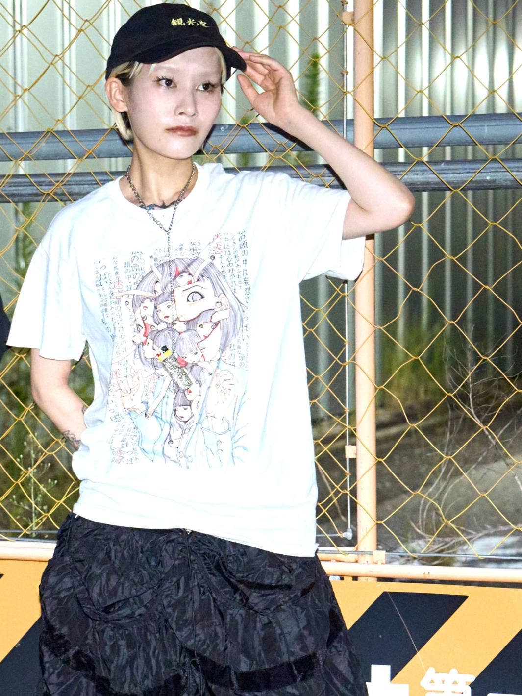 White Popkiller Artist Series Shintaro Kago Schoolgirl Decomposition Classic T-shirt for wholesale on Faire3